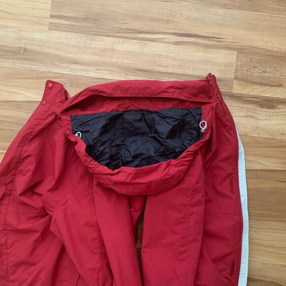 L.L. Bean Jacket Windbreaker Packable Hood Lightweight XL Tall Red - Picture 13 of 16